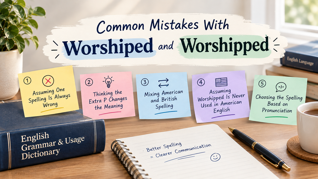 worshiped or worshipped
