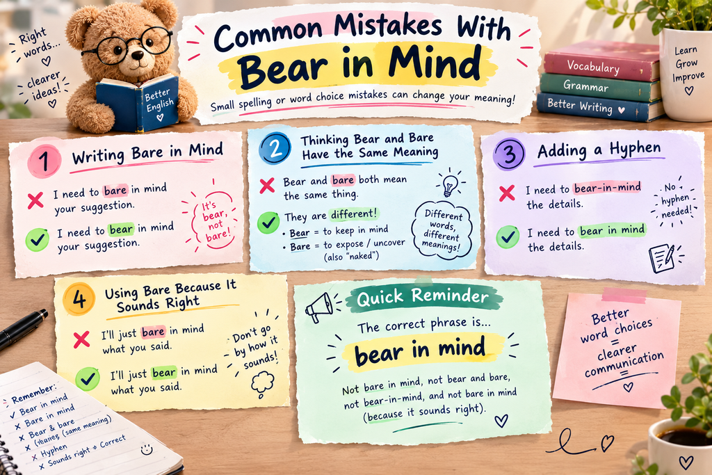 bear in mind or bare in mind